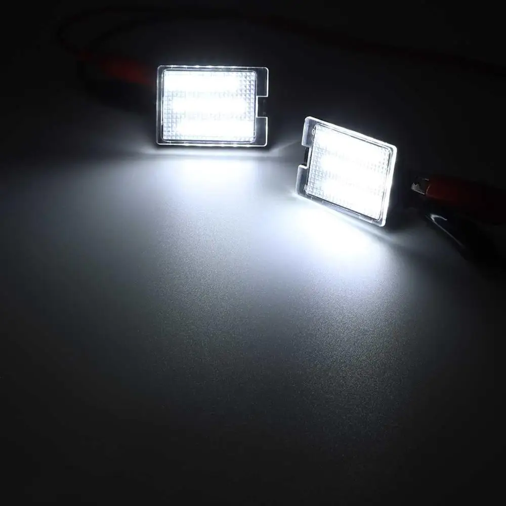 

2Pcs For Dodge Durango 2014-2020 High Brightness Car Tail White LED License Plate Light Number Plate Lamp