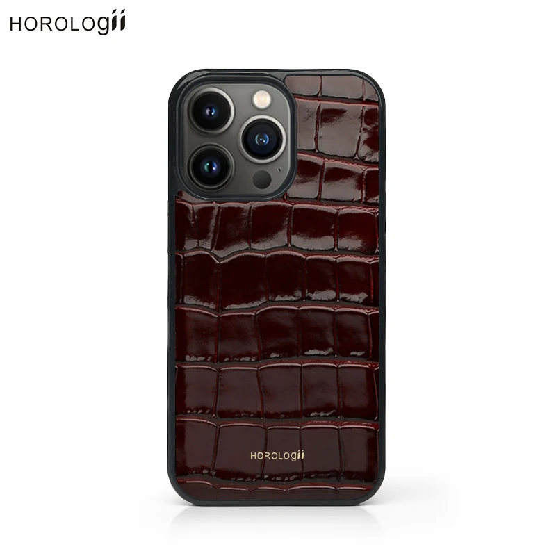 Фото Чехол для Iphone 11, 12, 13, X, Xr, Max, Pro, из натуральной кожи с тиснением под крокодиловую кожу №4