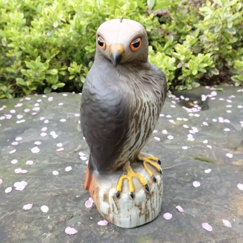 Реалистичный Сокол ястреб приманка отпугиватель птиц сова искусственная