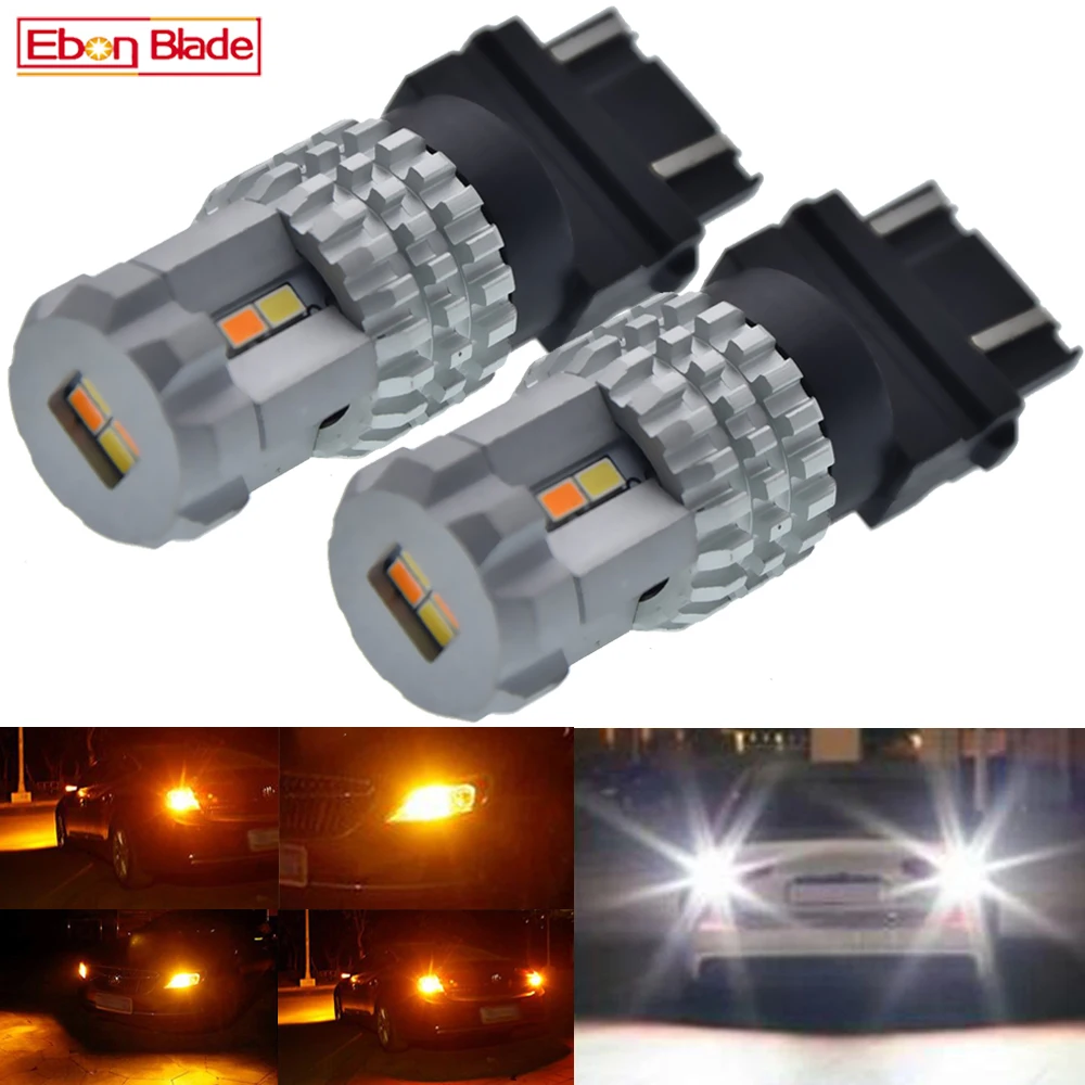 Комплект из 2 предметов новые 1157/BAY15D 3157 7443 Светодиодные лампы для стоп сигнала и