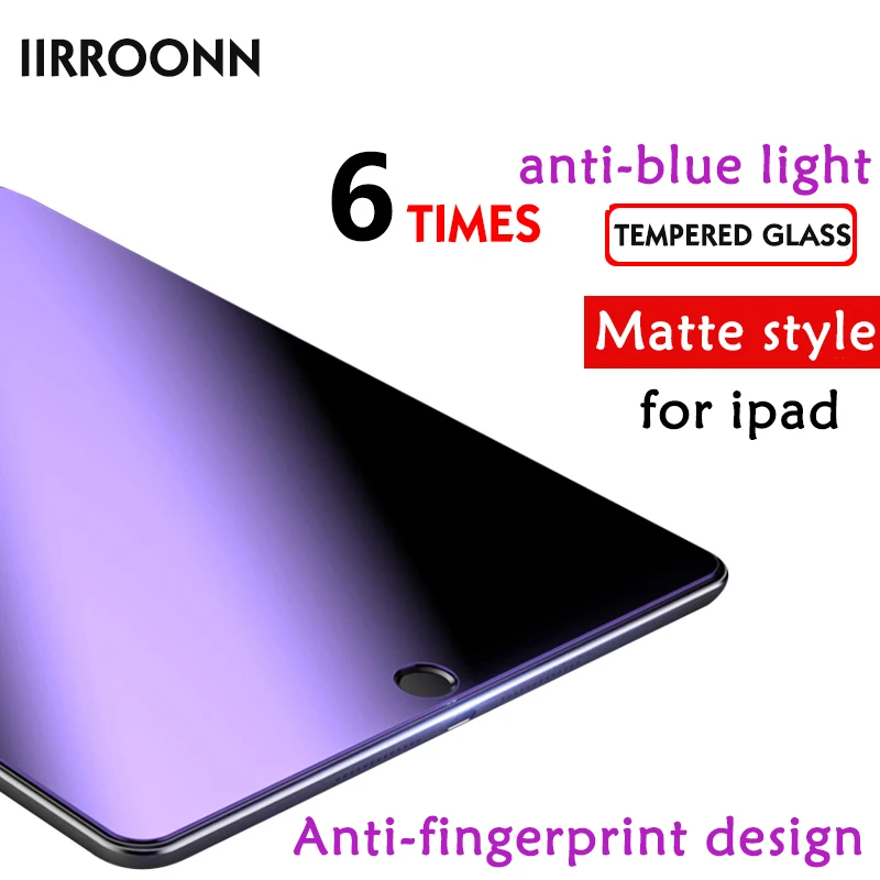 Закаленное стекло IIRROONN для Apple iPad Air 1 2 Pro 9 7 матовый анти-синий светильник Защита
