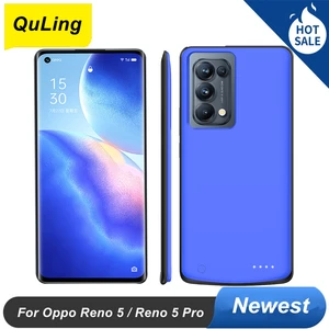 quling 6800 mah battery case for oppo reno 5 battery case reno 5 pro power bank smart for oppo reno 5 pro battery charger case free global shipping