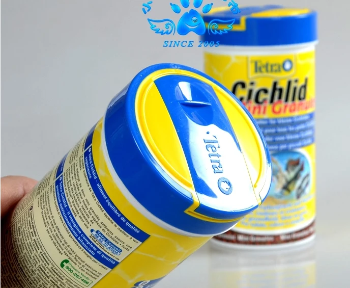 Tetra Cichild цветные мини гранулы тропическая маленькая Кормушка Для Рыбы Аквариум