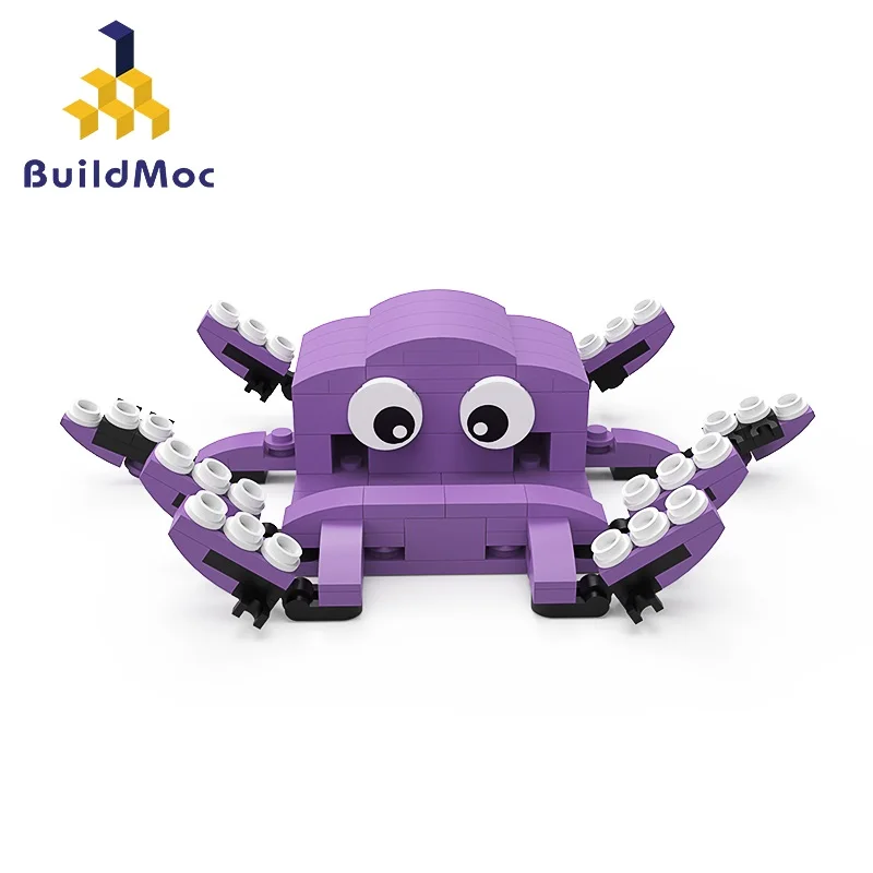 

Buildmoc Creatives Octopus Bracket Collapsible Variability Cutes Convenient Building Blocks Assemble Toy Child's Gifts DIY Model