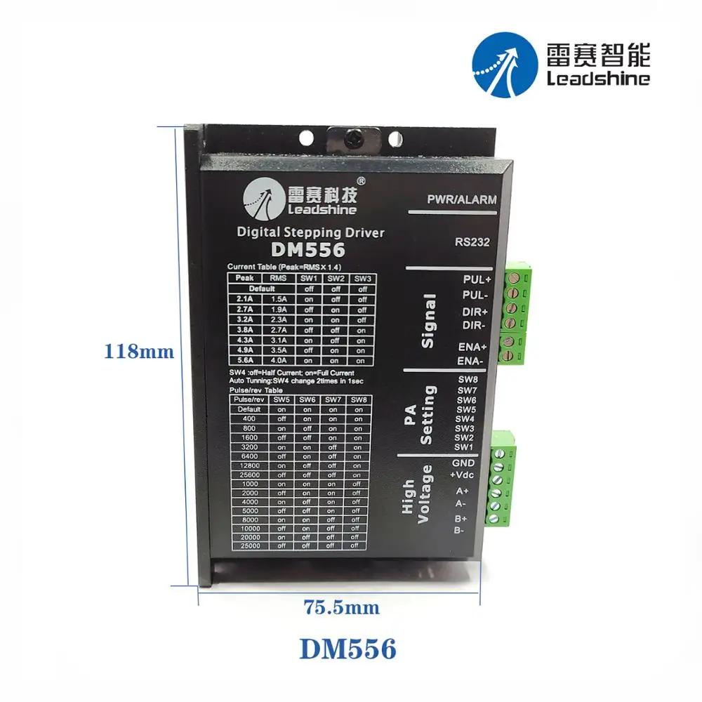 Оригинальный драйвер шагового двигателя Leadshine DM556 NEMA17 NEMA23 | Обустройство дома