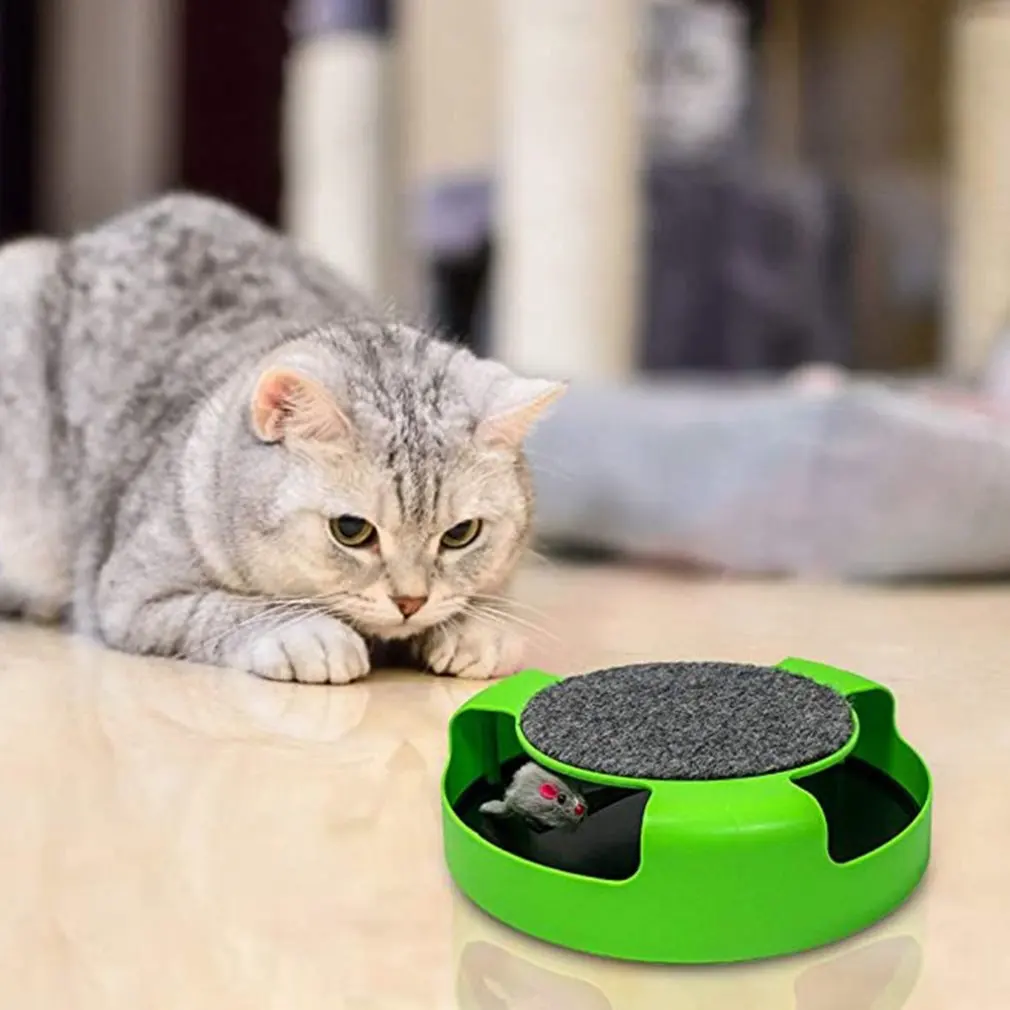 Кошка котенок поймать мышь плюшевые движения погоня игрушка уход за когтями