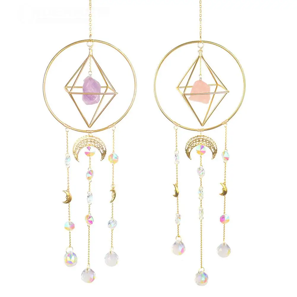 

Crystal Light Catching Jewelry Ornament Wind Chime Creative Colorful Lighting Ball Crystal Bead Courtyard Garden Pendant