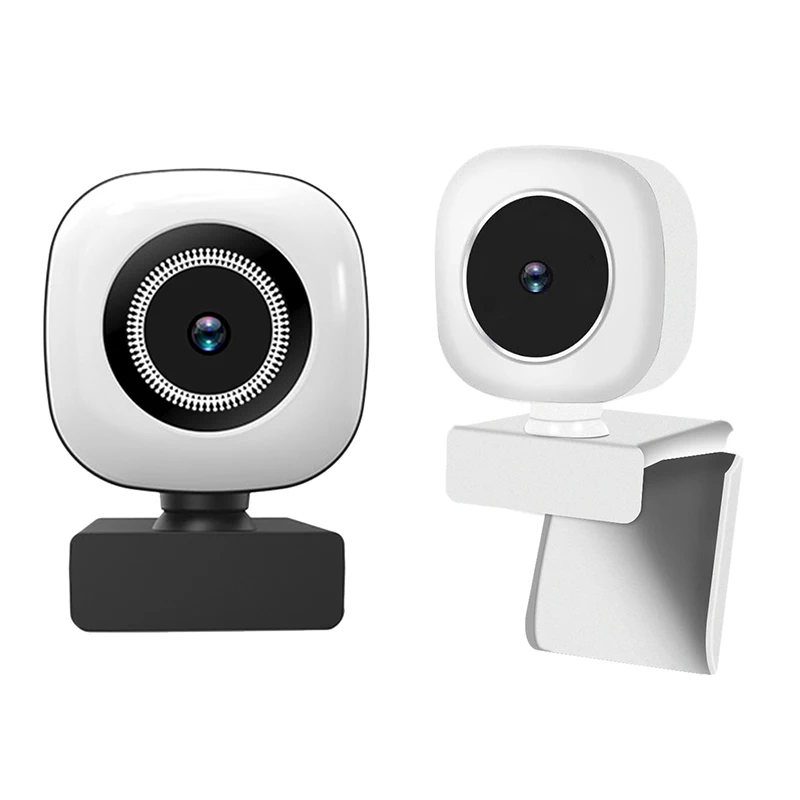 

4K Auto Focus 8 MP Webcam Microphones Full HD Video Camera for PC USB Plug and Play Beauty Effect Fill Light