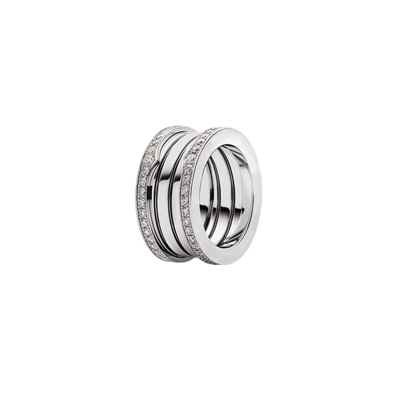 Suri new original fit bulgaria couple ring for women 925 sterling silver ceramic fashion rose gold luxury jewelry wedding gift