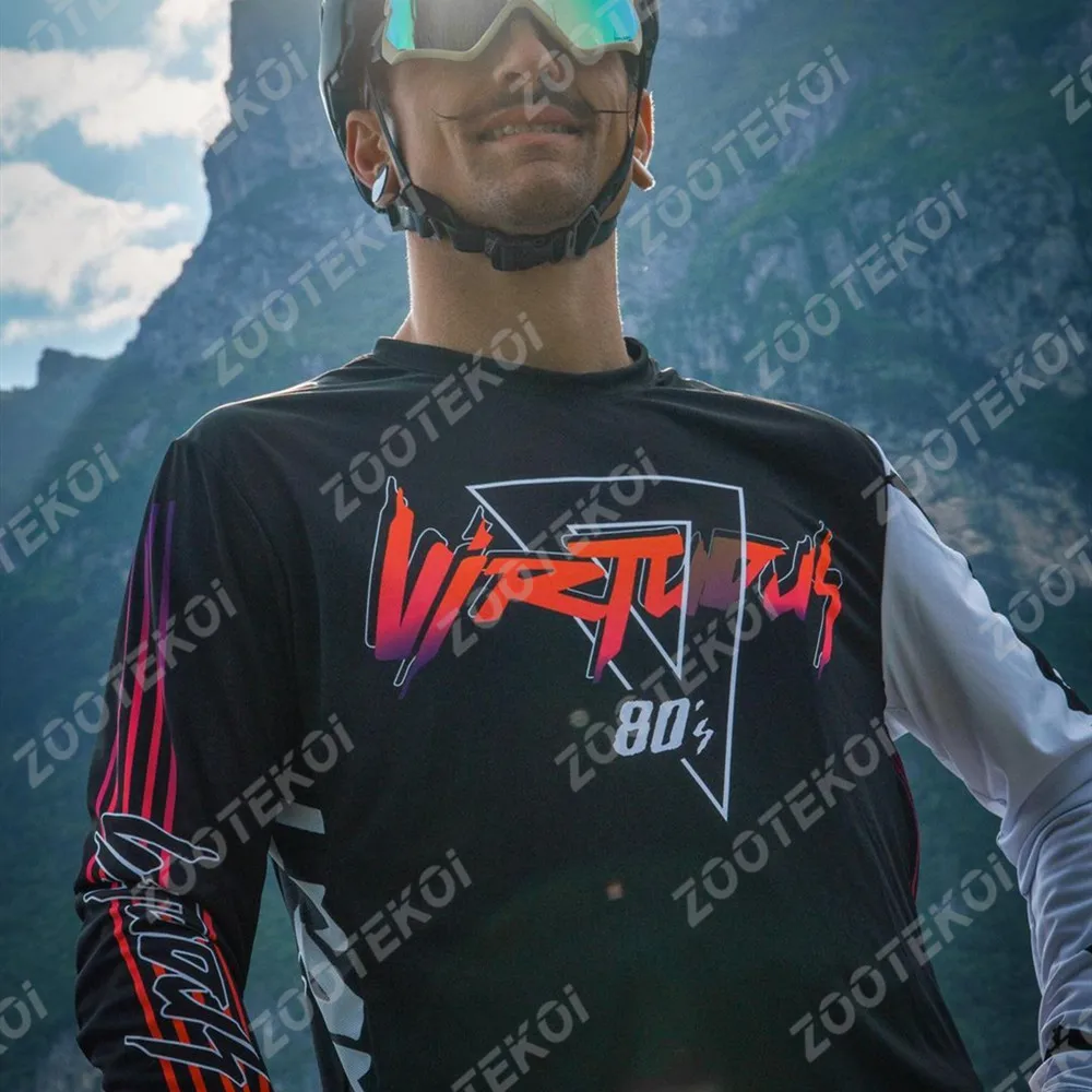 Virtuous Men's Cycling Shirt Motocross Downhill Bike Ride Shirts Ropa Ciclismo Hombre Outdoor Mtb Racing Enduro Jersey clothes