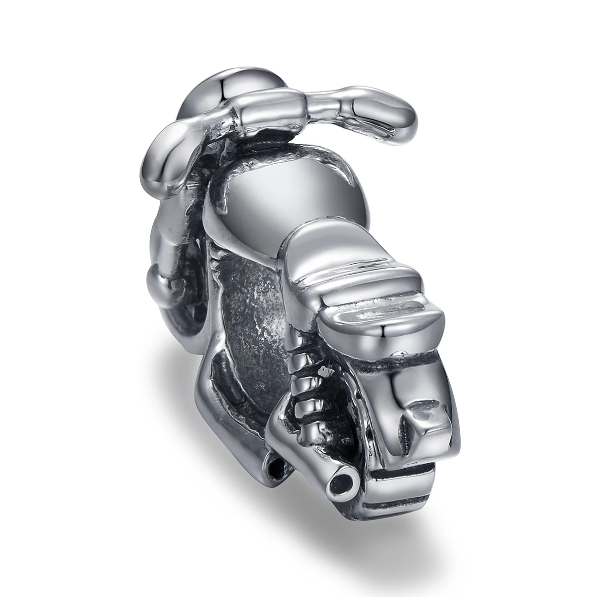 Мотоцикл Спортивные шармы для мужчин цвета подлинного серебра 925 Рождество Diy