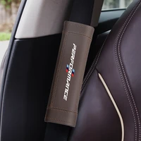2pcs leather car safety cover seat belt case interior decoration for bmw e46 e90 e60 e39 f30 f10 e36 f20 g20 g30 car accessories