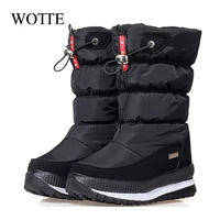 women snow boots platform winter boots thick plush waterproof non slip boots fashion women winter shoes warm fur botas mujer
