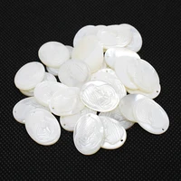 5pcs bag natural conch shell fashion angel white shell pendant for jewelry making diy bracelet necklace earring accessories