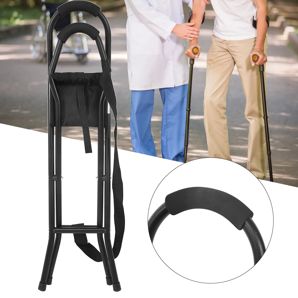 저렴한 워킹 스틱 지팡이 접이식 알루미늄 합금 지팡이 의자 노인을위한 시트가있는 휴대용 경량 워킹 의자
