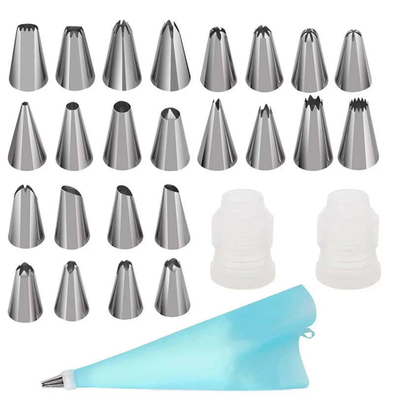 

106pcs Baking Pastry Tool Set Cake Tools Stainless Steel Decoration Russian Flower Mouth Cream Icing Nozzles Pastry Decorate