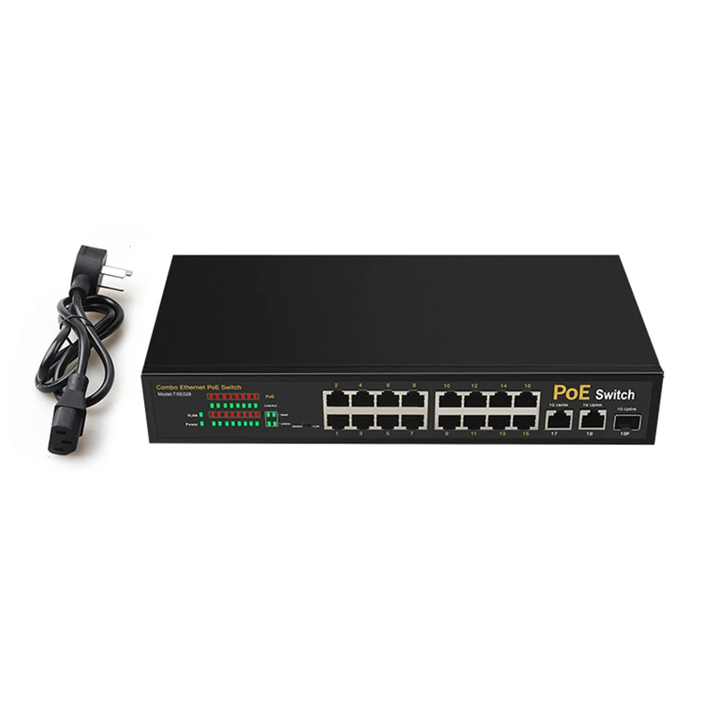 16-  PoE  ip-  2  1000 ,  uplink  1  SFP PoE Ethernet,  PoE 48