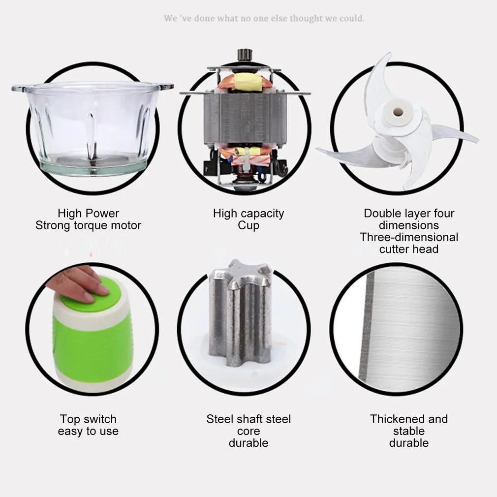 Автоматическая мощная электрическая мясорубка 2 л Многофункциональный кухонный