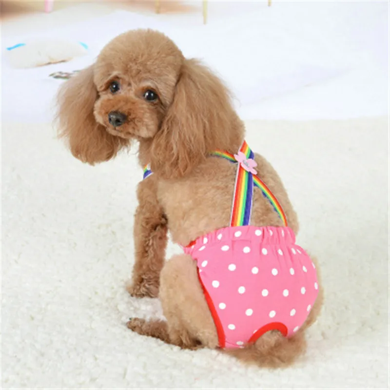 

New Cute Pet Dog Strap Physiological Pants Panty Menstruation Pants For Female Teddy Underwear For Boy Dog Cat