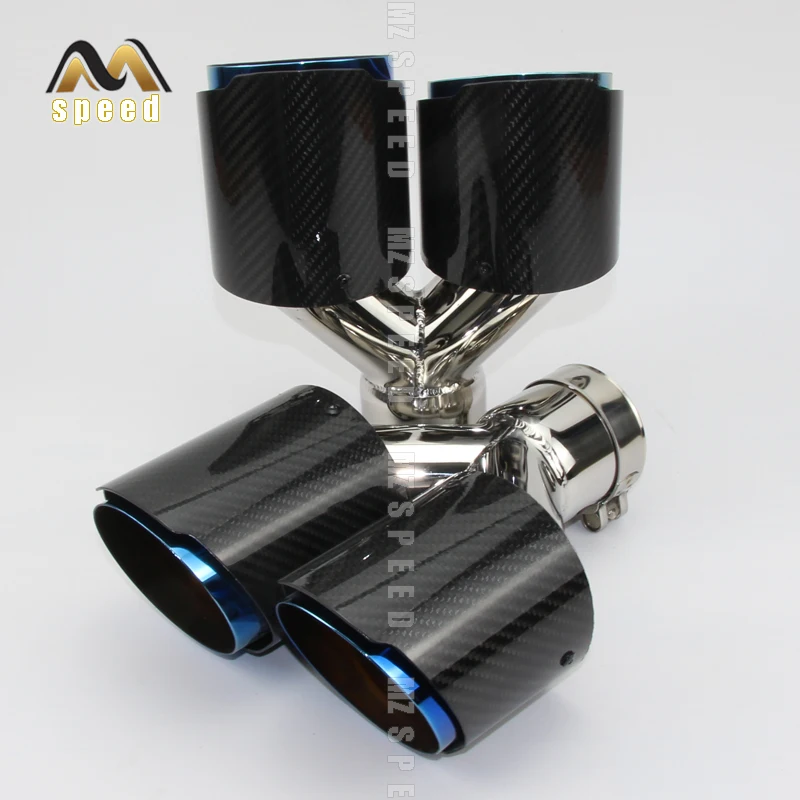 Автомобильные аксессуары 304 нержавеющая сталь синий и яркий углеродное волокно