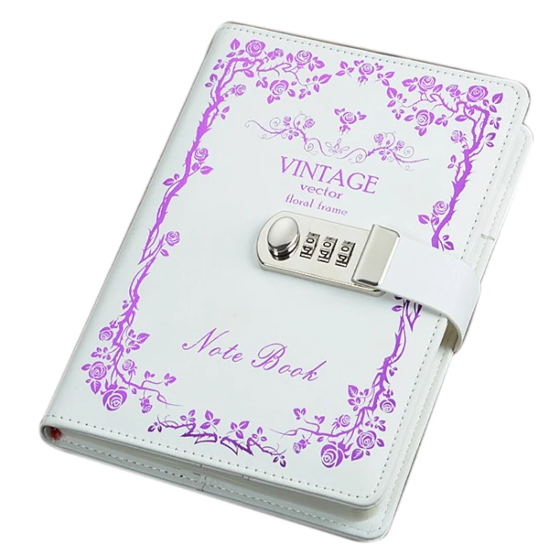 

Digital Password Notebook Leather Binder Diary Diary Printing Bronzing