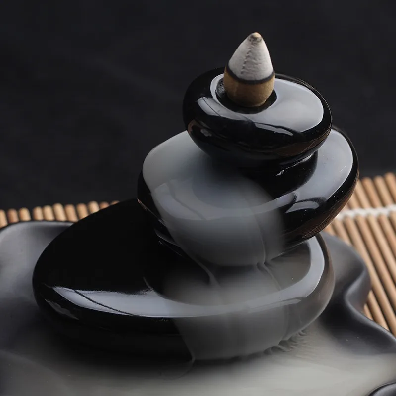 Керамическая курильница для ароматерапии Водопад с 10 конусами|Благовония и