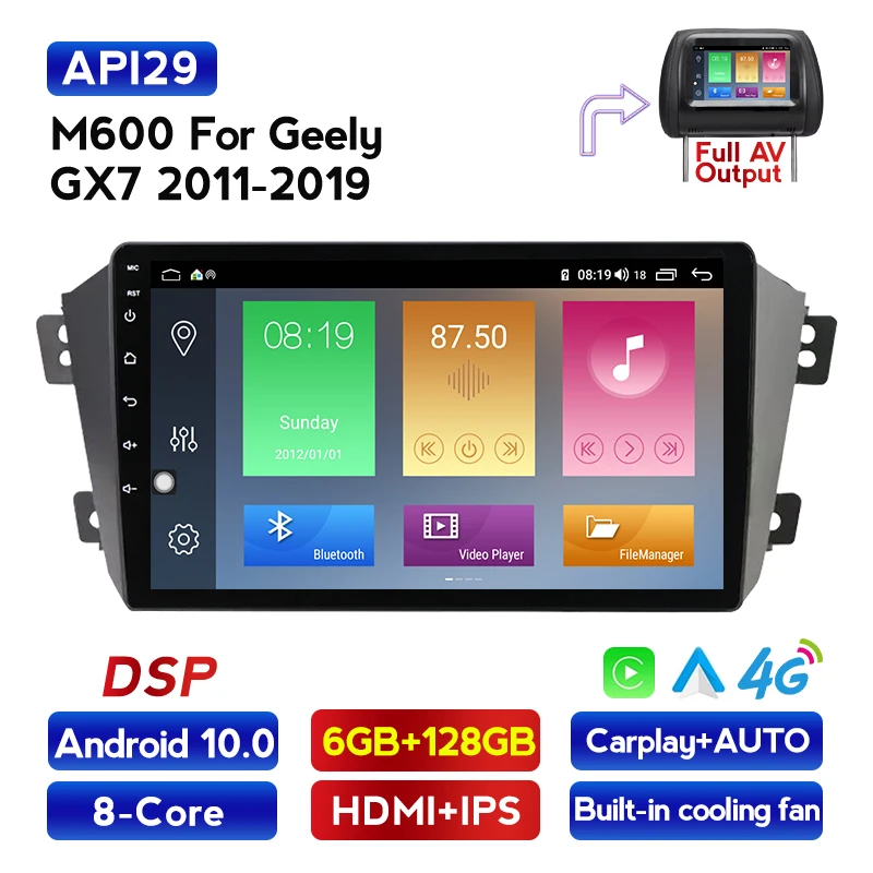 Автомобильная Мультимедийная система MEKEDE восьмиядерная Система Android 6 ГБ + 128 для