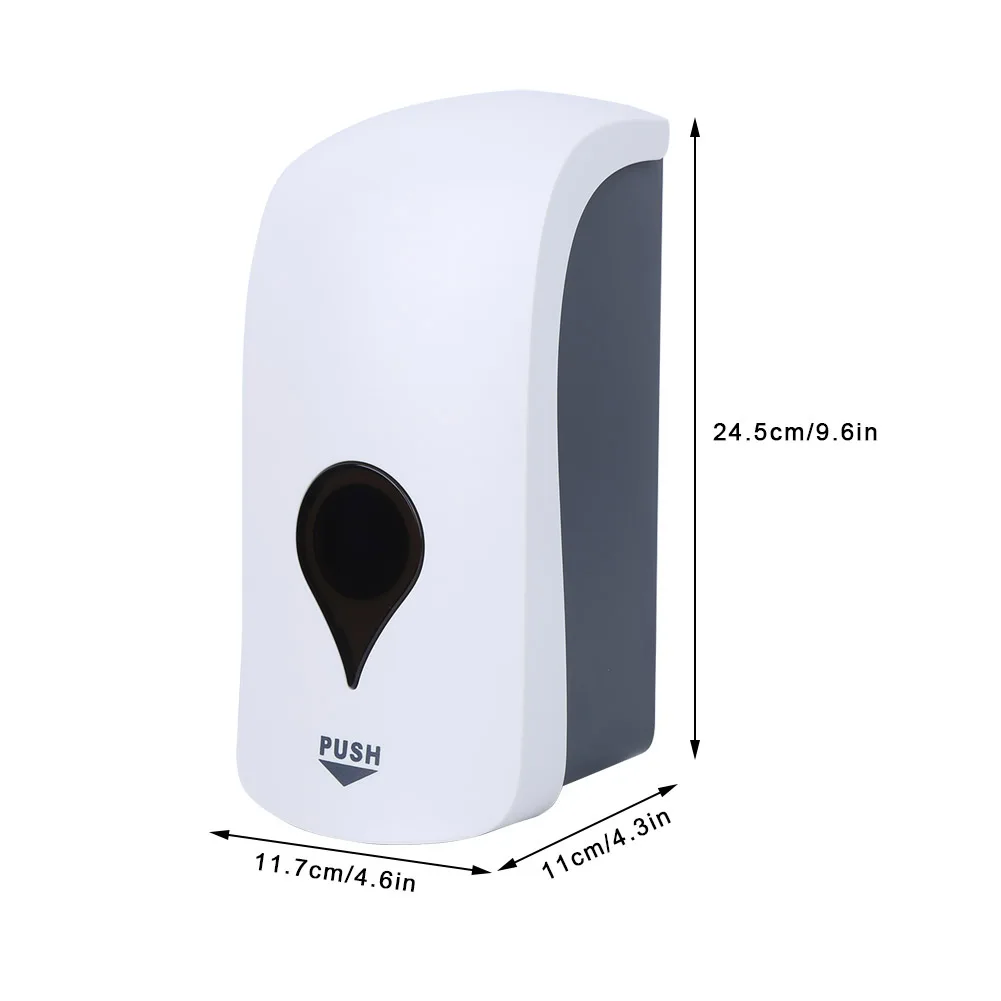

Liquid Soap Dispenser 1000ml High Capacity Wall Mounted Manual Soap Dispenser for Home Hotels Offices White Dispenser