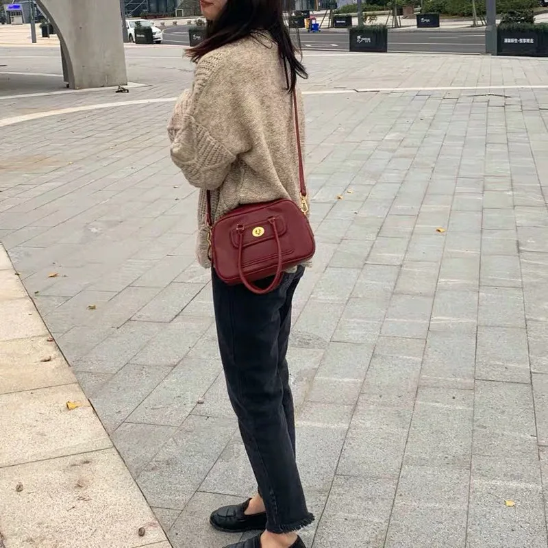 

Fashion Luxury Women Handbag Retro Ladies Handle Bag Large Capacity Shoulder Bag New PU Leather Crossbody Bags Sac A Main Femme