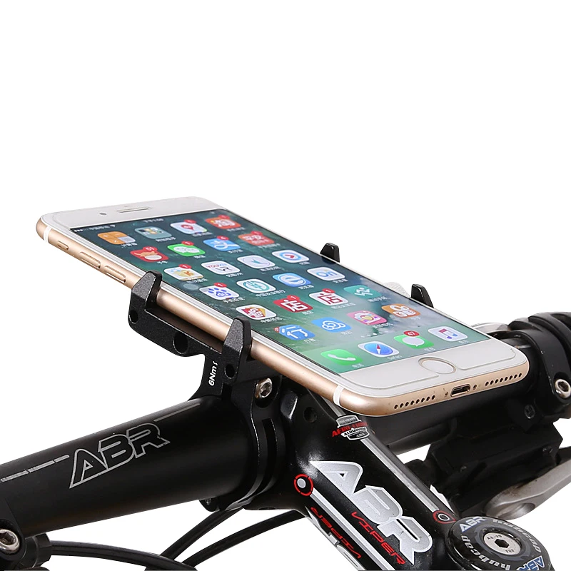 mtb bicycle aluminum alloy phone stand fit 3 5 6 2 inch light dont drop mobile phone smart adjustable bike gps holder xiaomi free global shipping