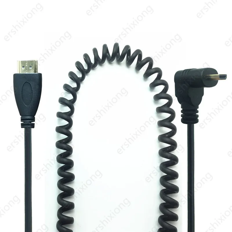 Micro HDMI совместимый тип D вверх и вниз влево вправо угловой пружинный