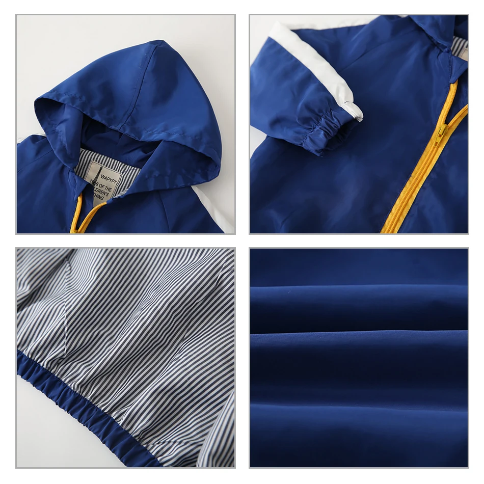 Тренчкот для мальчиков детская одежда с капюшоном детские пальто ветровка