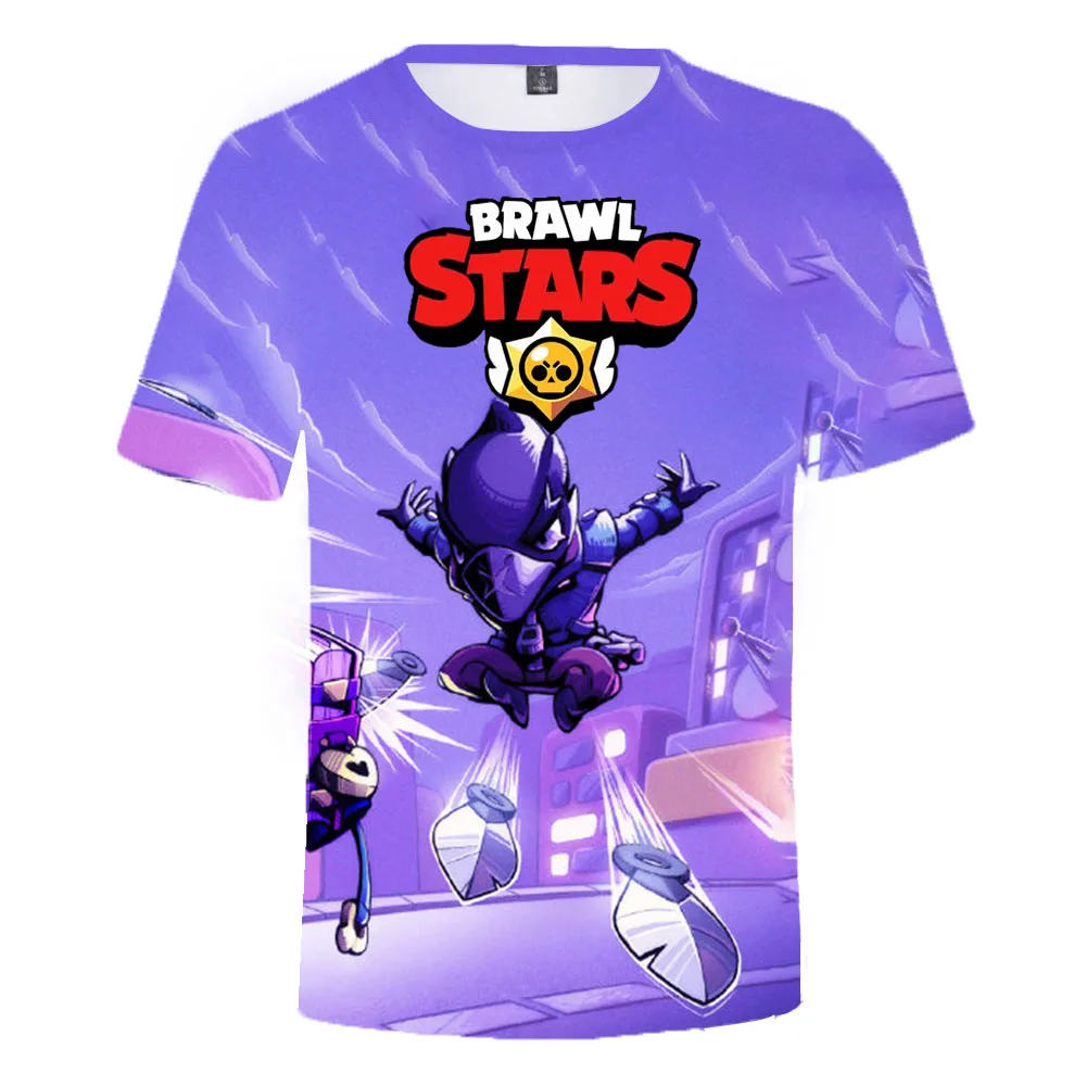 

Summer 2021 New Shooting game 3D printing stars t shir Kids Funny Cartoon Boys/girls Sleeve t-shirt Casual Fashion Clothes