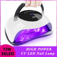 high power uv led lamp nail dryer nail lamp for all kinds of gel polish fast curing lamp with timer smart sensor manicure tools