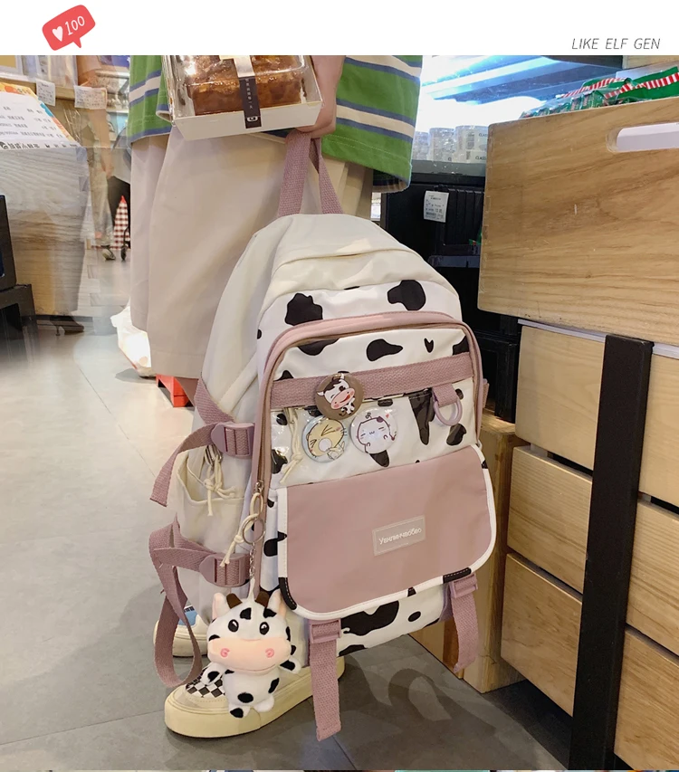 

J3607 -New leisure multi-function backpack trend solid color large capacity Backpack