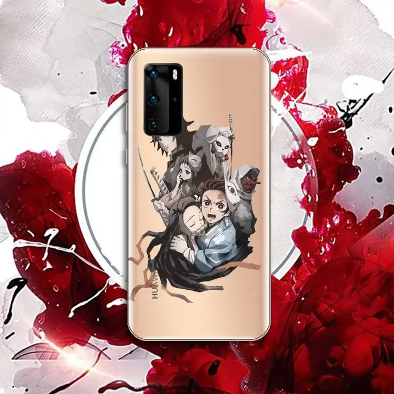 

Anime Demon Slayer Phone Case Transparent for Huawei P honor 8 10i 20 30 40 smart 2019