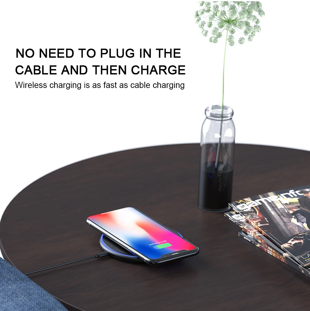 Swalle USB зарядное устройство для телефона быстрое зарядное устройство Беспроводная зарядка для смартфона быстрое зарядное устройство портативное зарядное устройство