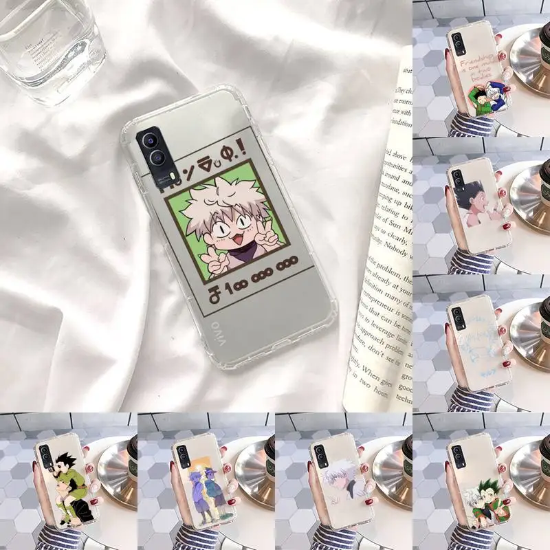 

HUNTER x HUNTER HxH Gon Killua Phone Case Transparent For VIVO S 9 7 6 IQOO NEO 7 5 3 Z3 Z1 X E pro Soft TPU Clear Mobile bags