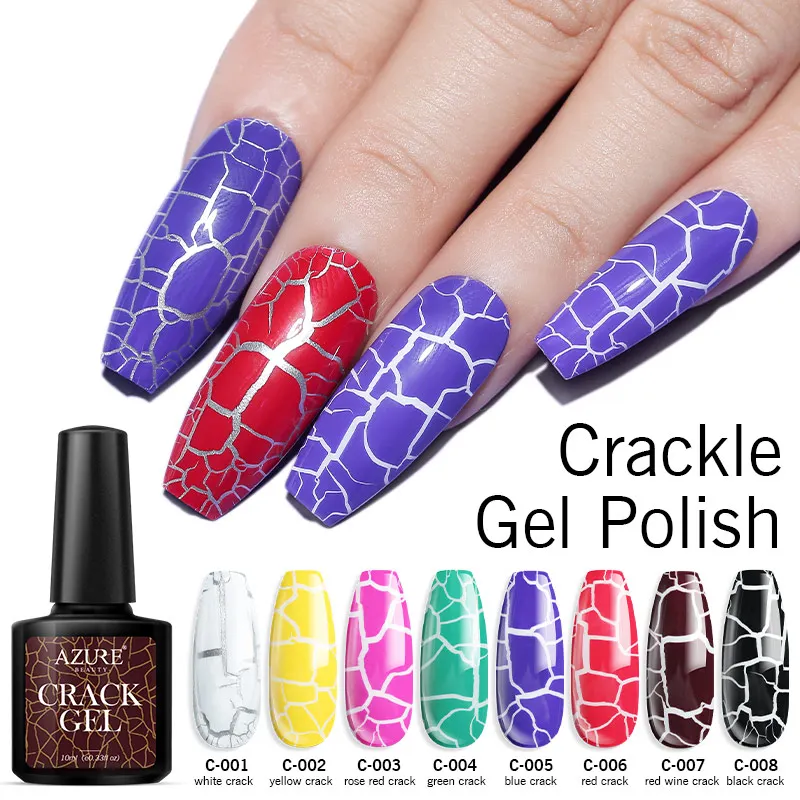 Modelones 9 шт./лот дизайн ногтей кракле Гель лак для долговечный Гибридный