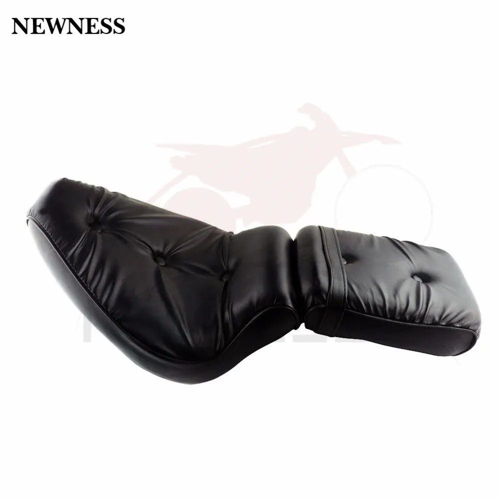 Мотоциклетные черные кожаные драйвер и ПАССАЖИРСКОЕ СИДЕНЬЕ 2 up для 1988 1993 Honda Shadow