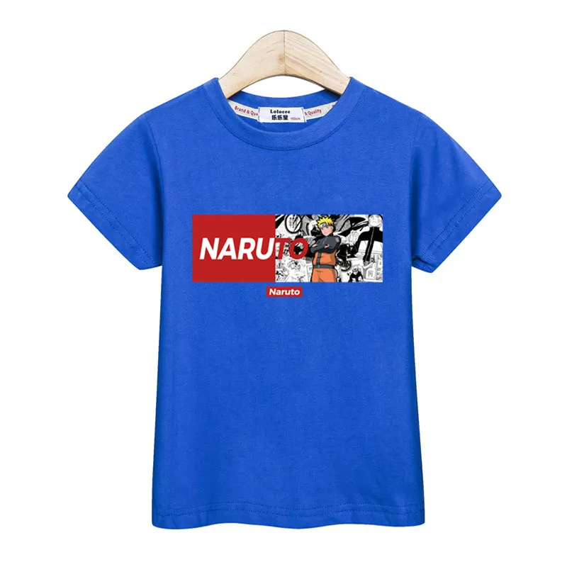 Kids anime tops boys Naruto t-shirt summer teen short sleeve shirt fashion tees boy t |