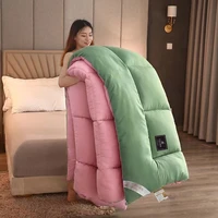 2022 solid color spring autumn quilt soybean fiber cotton quilt core frosted thickenedbreathable warm comfort winter thin quilt