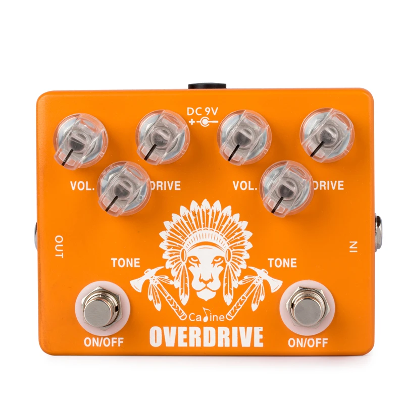 Caline Dupla Overdrive Pedal Efeito Guitarra True Bypass Acessórios Cp-70