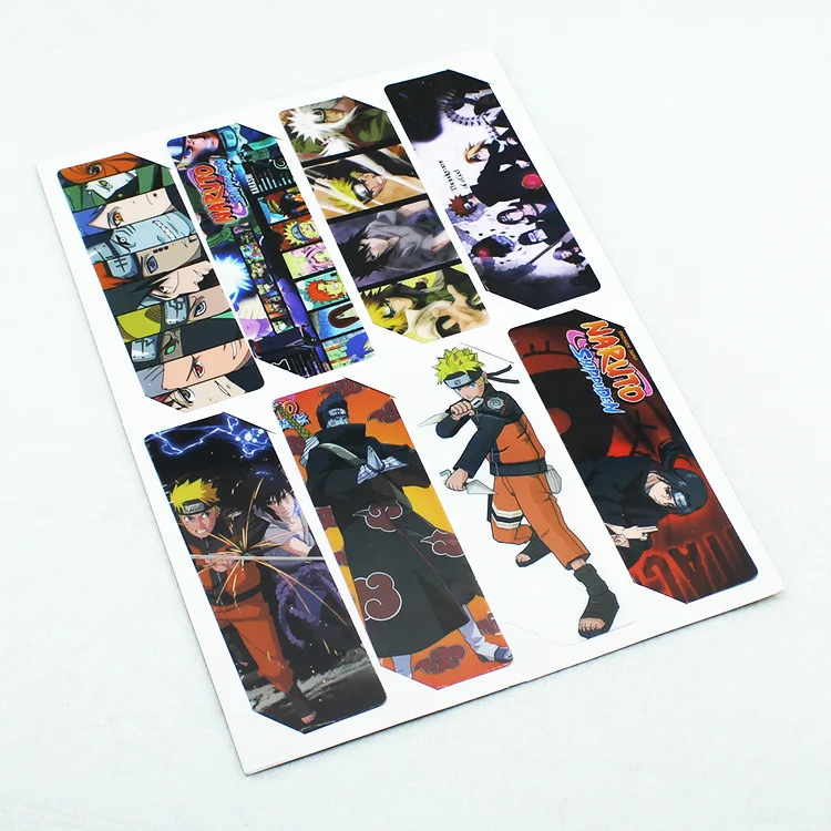 Прозрачная Закладка-аниме Наруто 8 листов | Дом и сад
