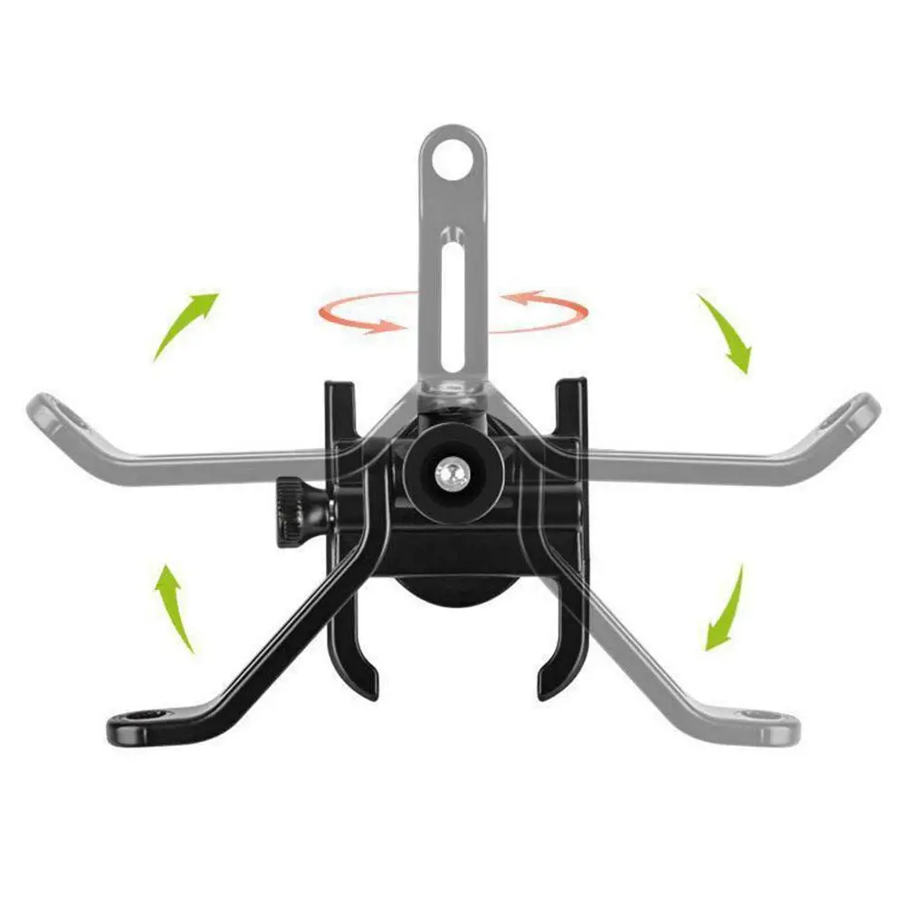 aluminum alloy motorcycle bike phone holder bicycle gps bracket bike support clip mirror bicycle handlebar mobile phone holder free global shipping