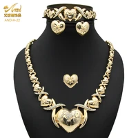 xoxo heart womens earrings necklace jewellery sets for indian african bracelets wife gifts wedding party bridal jewelery