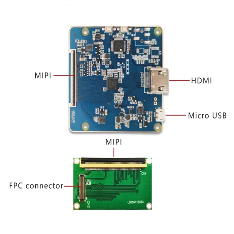 ЖК-дисплей 5 дюйма 2K LS055R1SX04 для панели Sharp 3D 1440x2560 HDMI-совместим с MIPI снятия платы