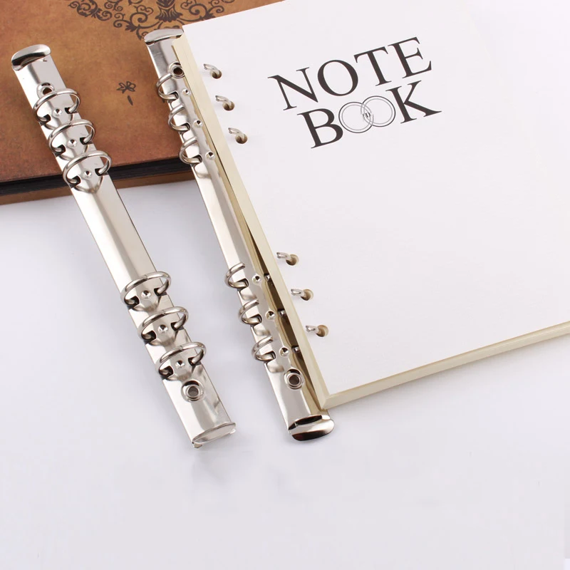 

1pc A5 Metal Spiral Binder 6 Rings Notebook Clips Loose Leaf Handbook Calendar Circle DIY Scrapbook Clips Binder Office Supplies