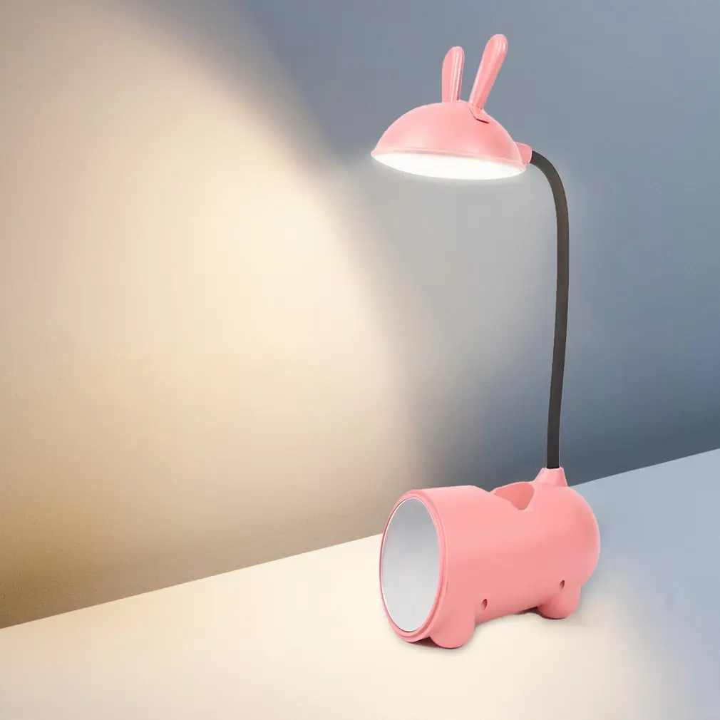 

Bunny LED Desk Lamp Student Bedroom Room Lighting USB Chargeable Touch Reading Lamp Eye Protection Multi-function Table Light
