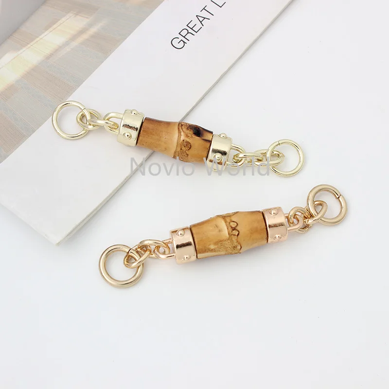 5 20 100 шт 8 см светильник золото/золото с бамбуковой декоративной подвеской Шарм